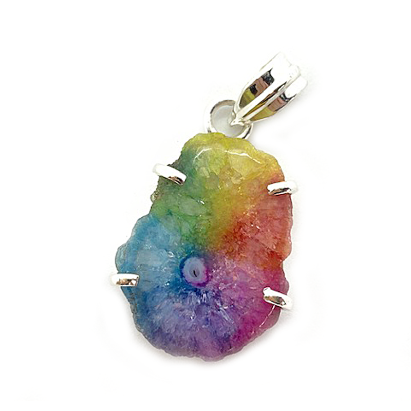 Rainbow cheap quartz necklace
