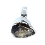 teardrop smoky quartz sterling silver gemstone ring