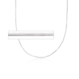 Snake Chain Silver Necklace