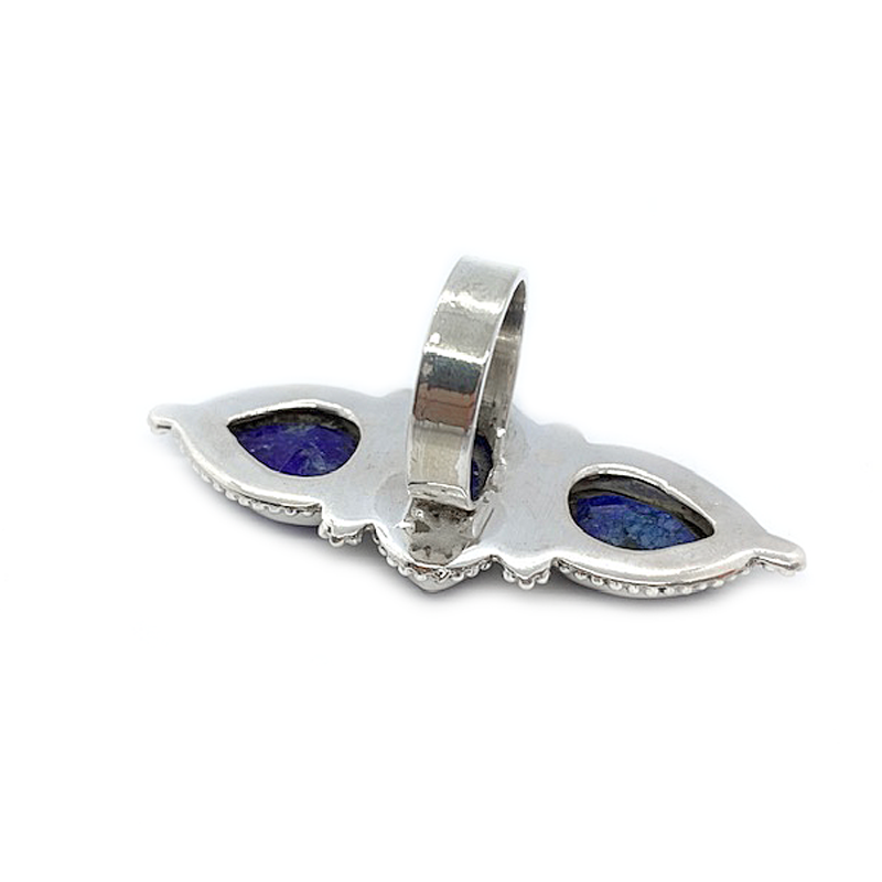 sapphire gemstone silver ring