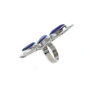 sapphire gemstone silver ring