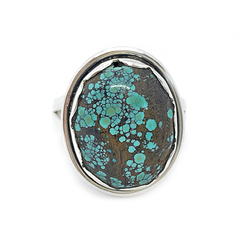 turquoise gemstone silver ring