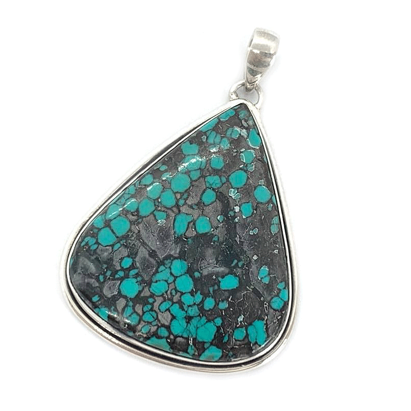 big turquoise statement pendant