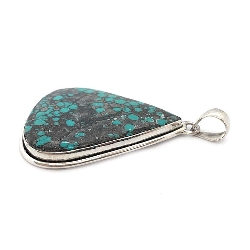 big turquoise statement pendant