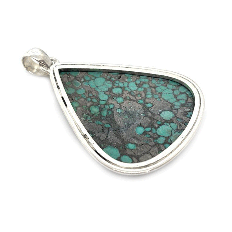 big turquoise statement pendant