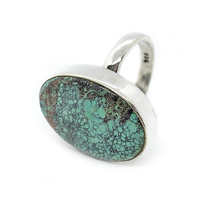 turquoise gemstone silver ring