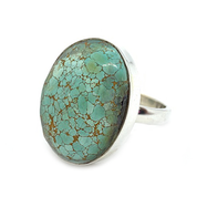 turquoise gemstone silver ring