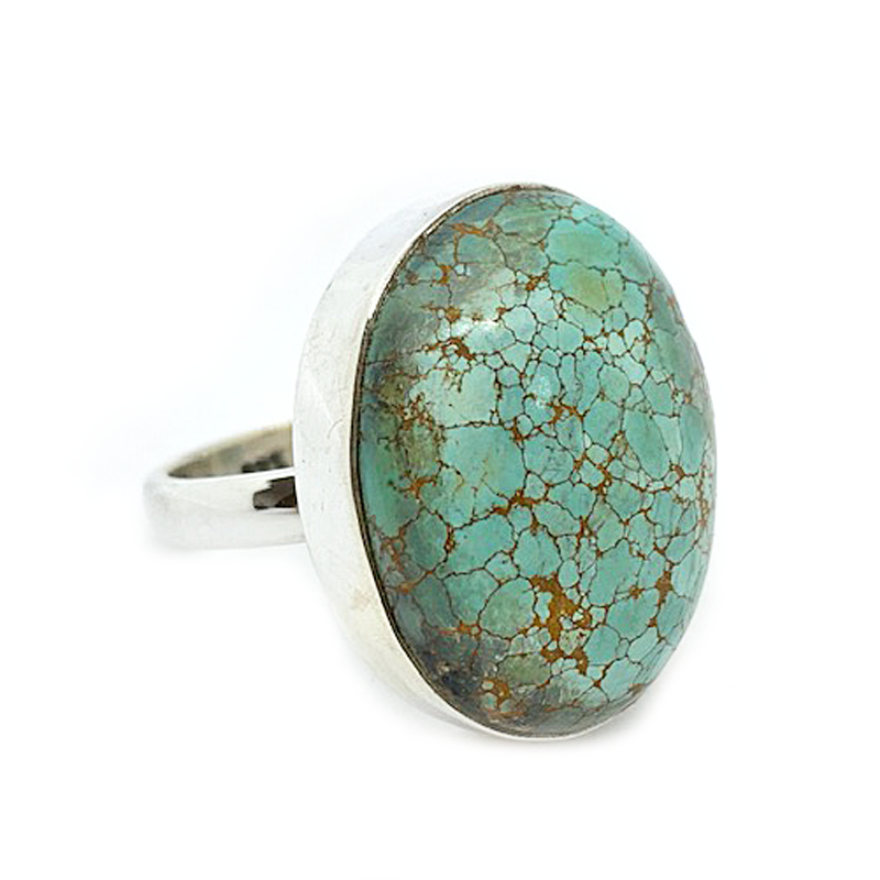 turquoise gemstone silver ring