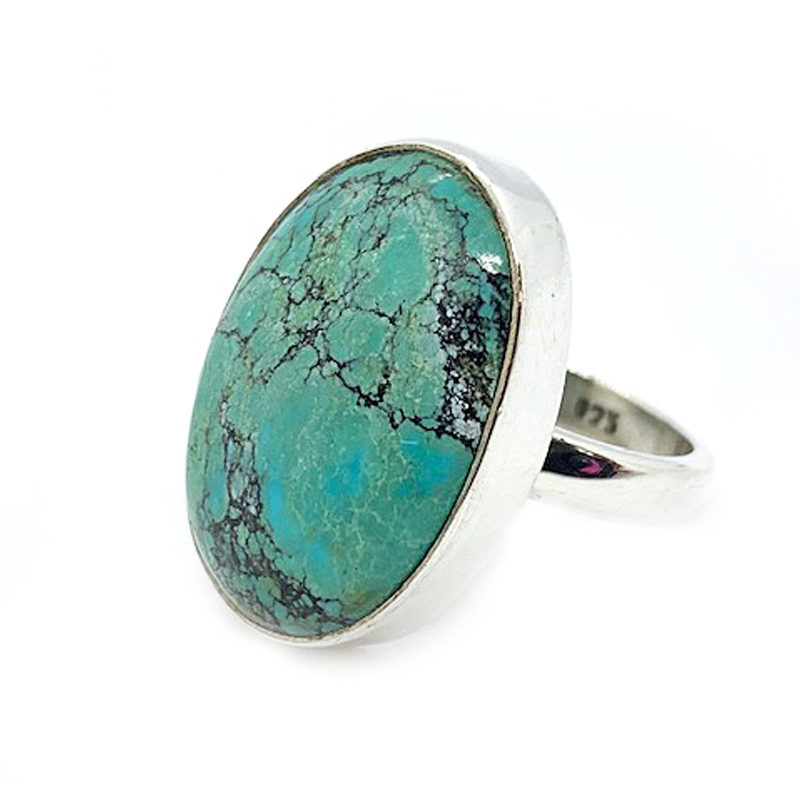 turquoise gemstone silver ring