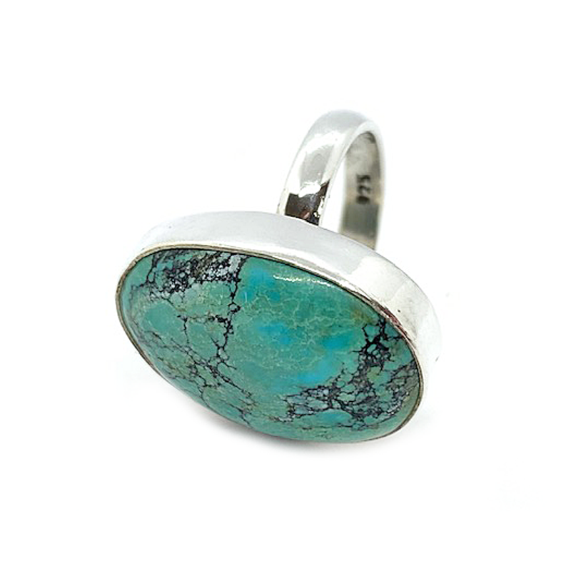 turquoise gemstone silver ring