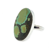 turquoise gemstone silver ring